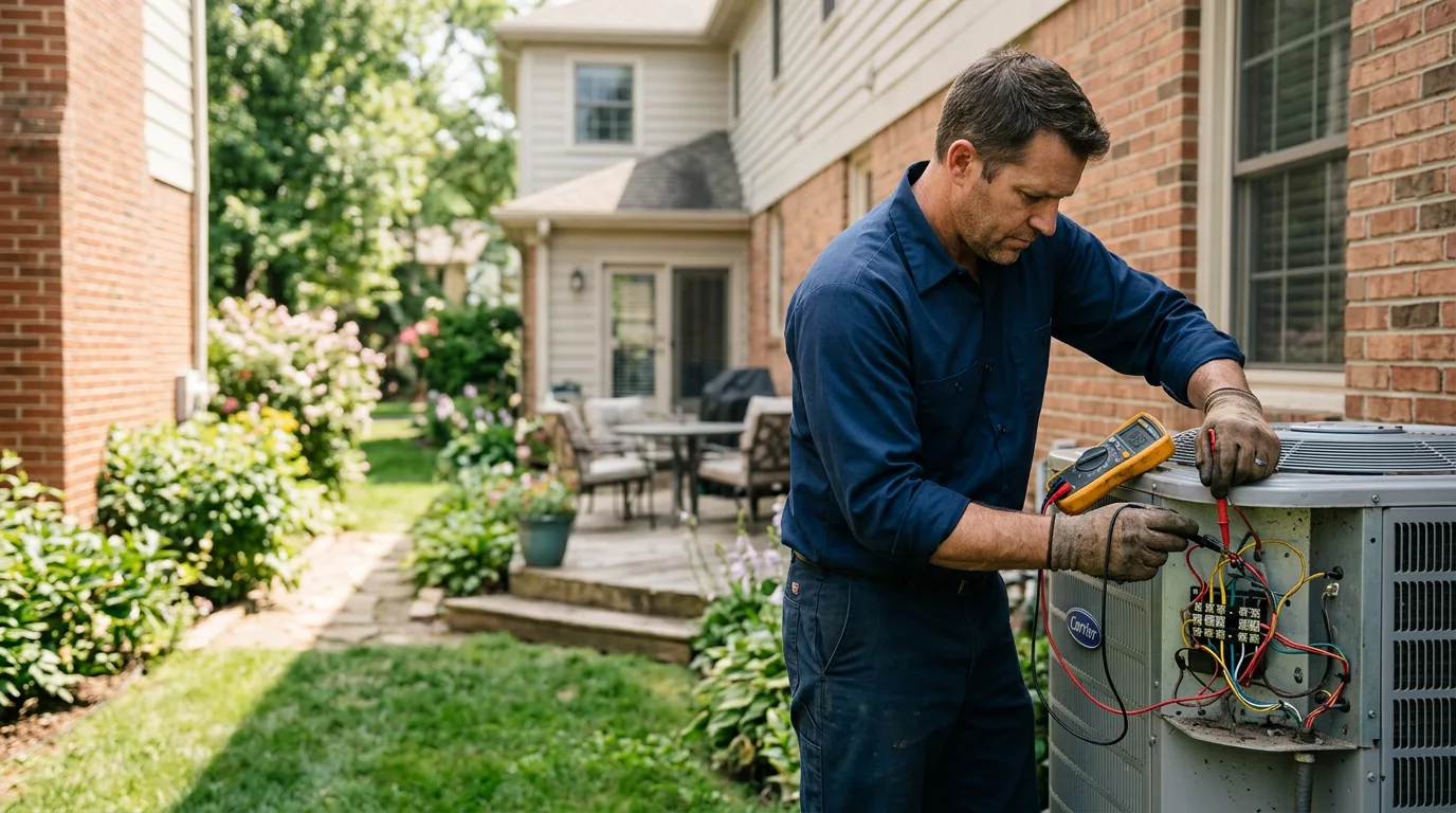 HVAC technician working near Windsor, CA
